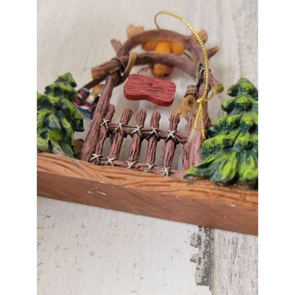 Welcome Friends moose duck Woods hunting ornament Xmas decor - Picture 7 of 7